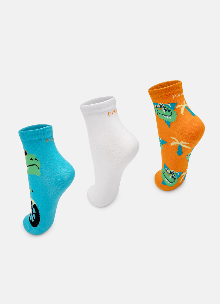 Kit-Com-3-Meias-Menino-Teen-Dino-Miami