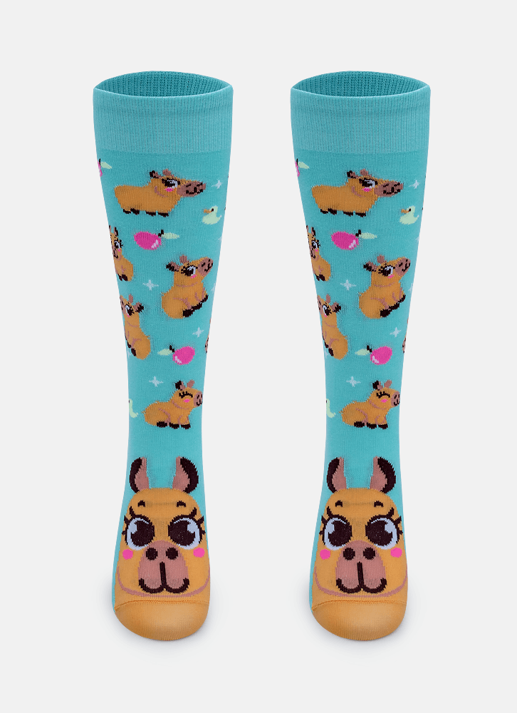 Meia-Cano-3-4-Feminina-Capivara-Vibes