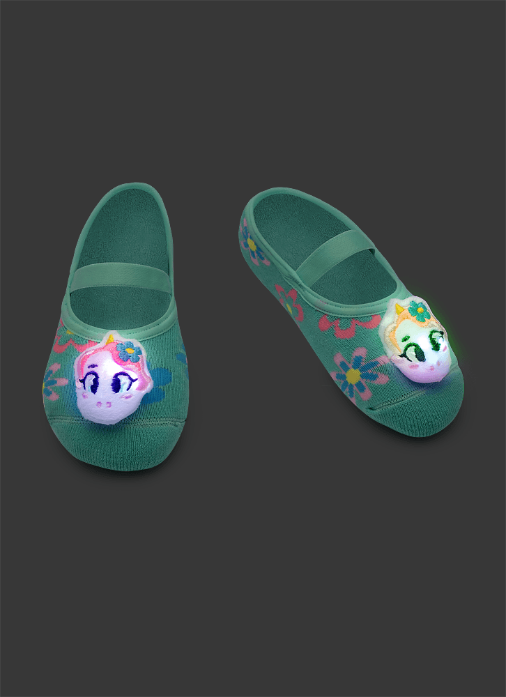 Meia-Sapatilha-Menina-Com-Aplique-De-Led-Unicornio-Aloha