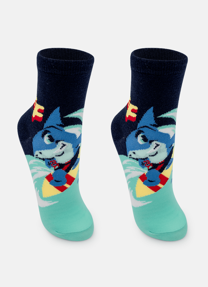 Meia-Soquete-Menino-Teen-Tubarao-Aloha