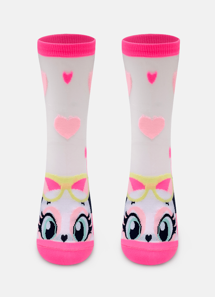 Meia-Soquete-Transparente-Menina-Panda-Romantico