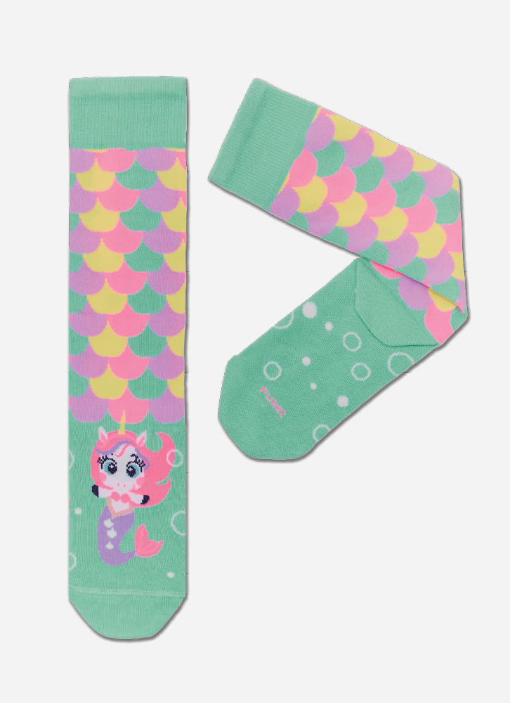 Meia-Cano-3-4-Menina-Unicornio-Sereia