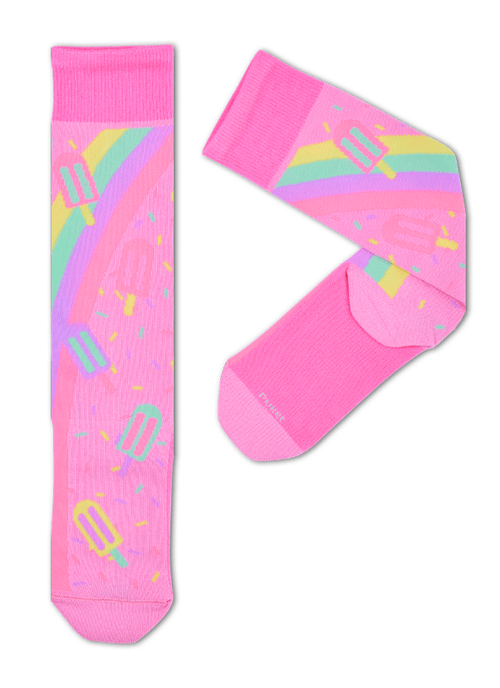 Meia Cano 3/4 Menina Sorvete