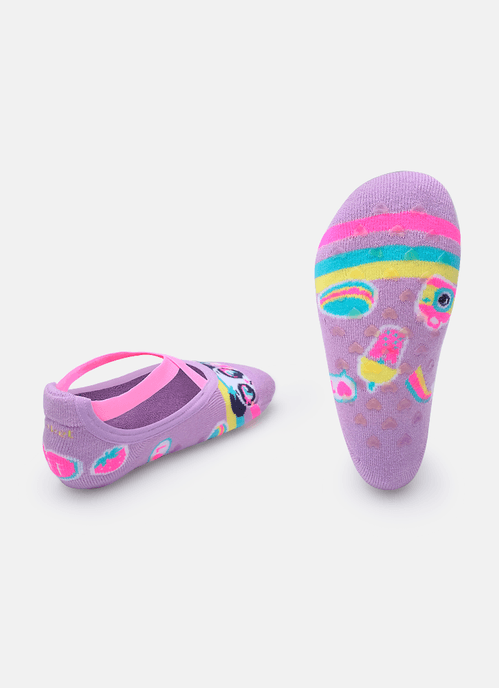 Meia Sapatilha Antiderrapante Menina Multibichos Best Friend