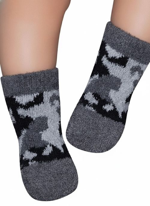 Meia Soquete Soft Bebê RN Menina Camuflado