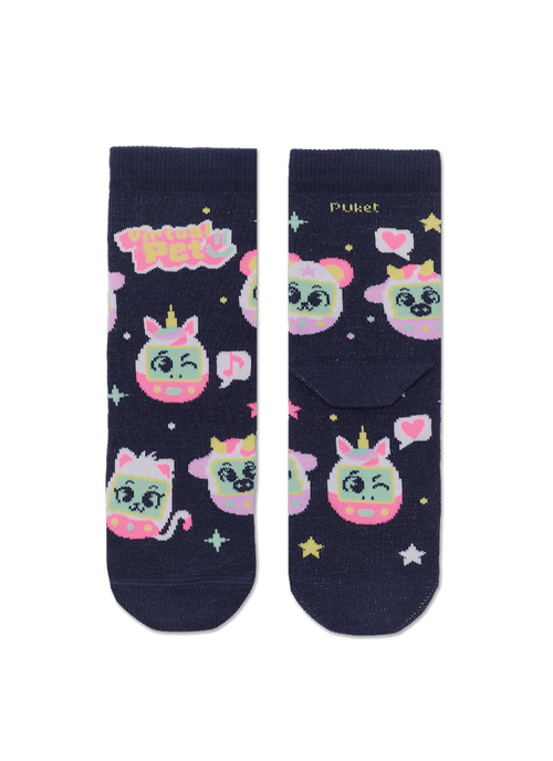 Meia Cano Curto Menina Tamagochi