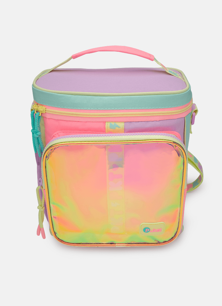 Lancheira-Termica-Com-Bolso-Frontal-Color-Block-Rosa