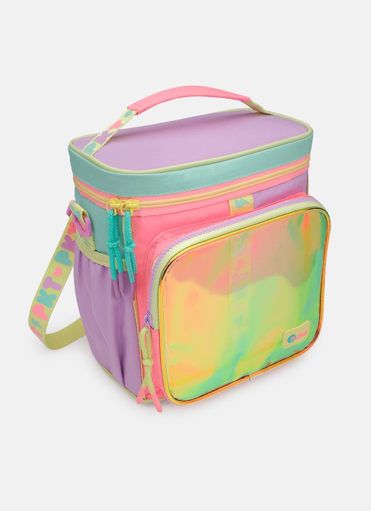 Lancheira-Termica-Com-Bolso-Frontal-Color-Block-Rosa
