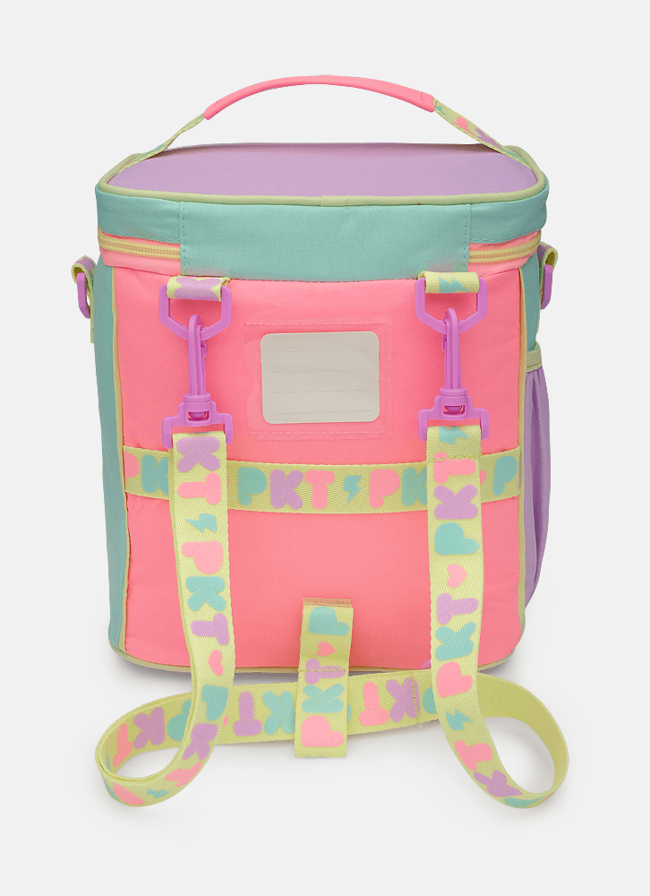 Lancheira-Termica-Com-Bolso-Frontal-Color-Block-Rosa