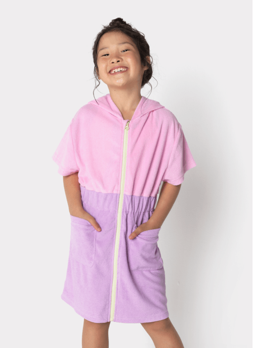 Saída de Praia Menina Color Block