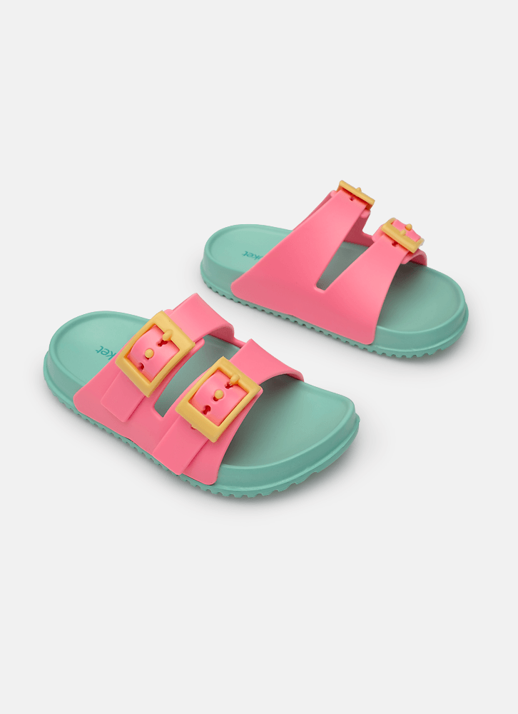 Chinelo-Slide-Menina-Color-Block-Rosa