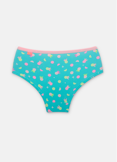 Calcinha Caleçon Microfibra Menina Teen Frutas