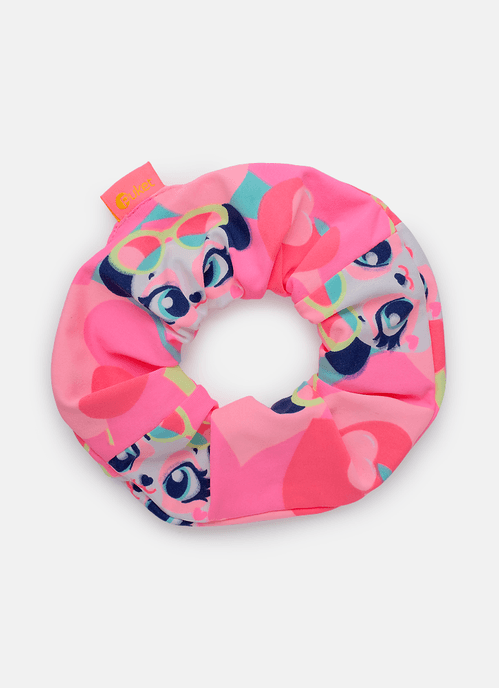 Elástico de Cabelo Panda Romântico