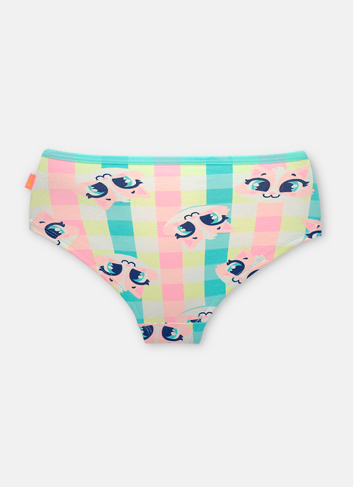 Calcinha Caleçon Algodão Menina Teen Gata Picnic
