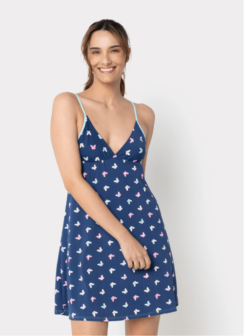 Camisola Regata Microfibra Feminina Borboletas