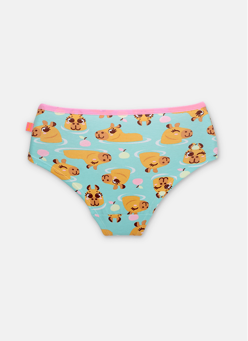 Calcinha Caleçon Algodão Feminina Capy Bora