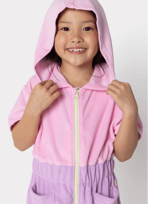 Saída de Praia Menina Color Block