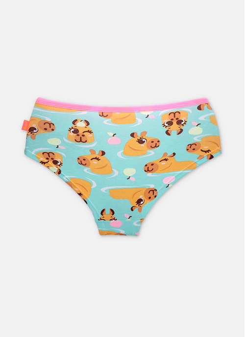 Calcinha Caleçon Algodão Menina Teen Capy Bora