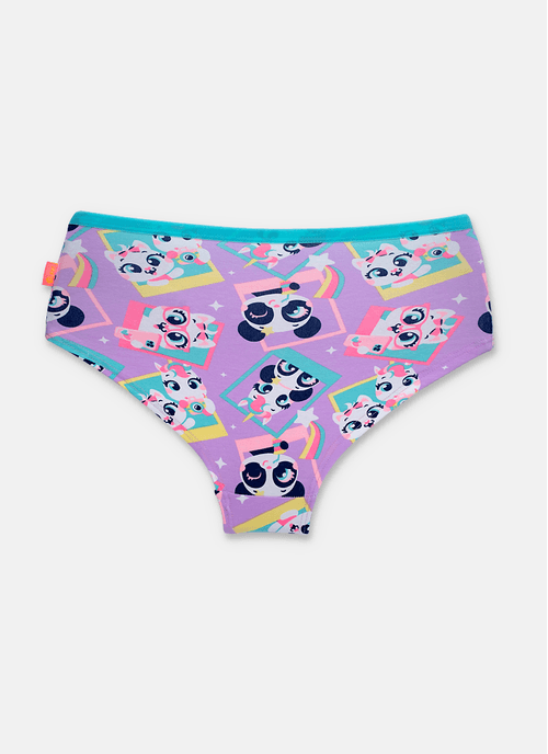 Calcinha Caleçon Algodão Menina Teen Multibichos Best Friend