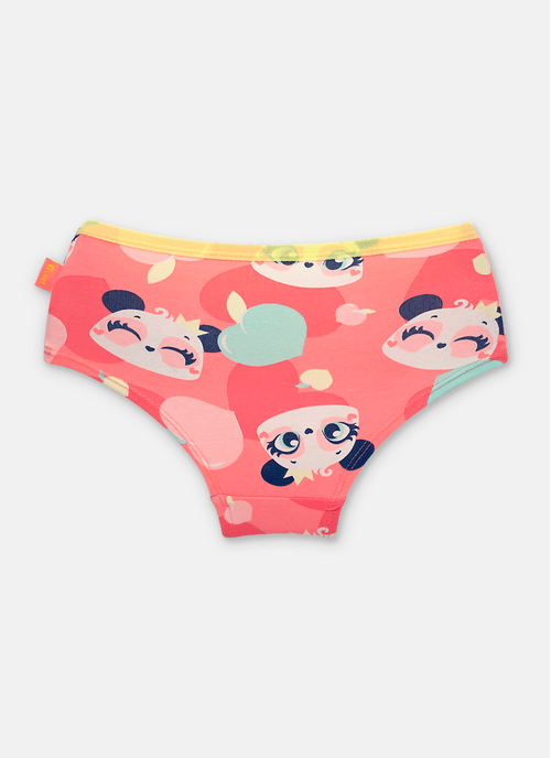 Calcinha Caleçon Algodão Menina Panda Romântico