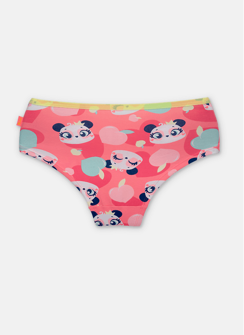 Calcinha Caleçon Algodão Feminina Panda Romântico