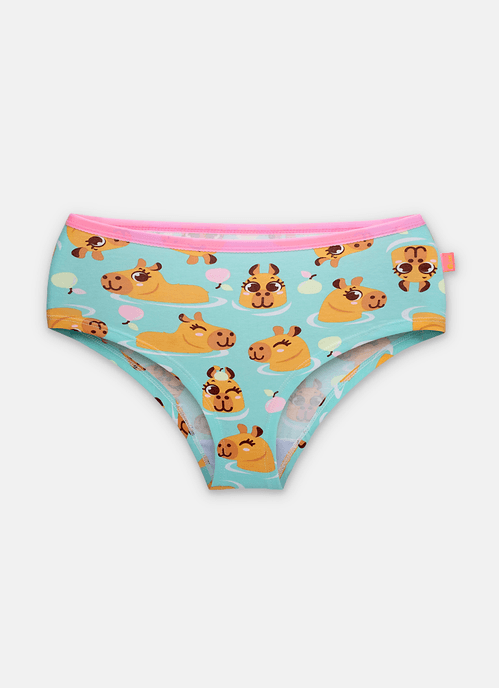 Calcinha Caleçon Algodão Feminina Capy Bora