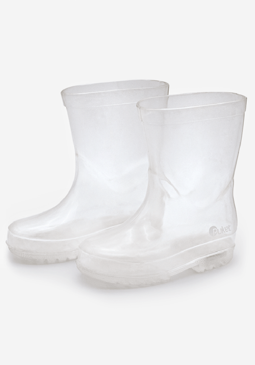 Galocha Transparente Com LED Unissex Kids