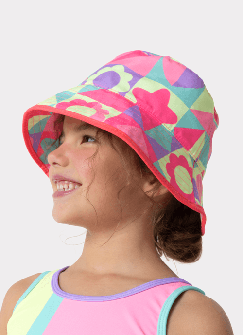 Chapéu Bucket Menina Color Block