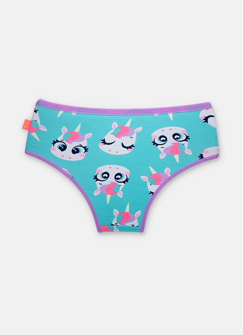 Calcinha Boneca Algodão Menina Unicórnio