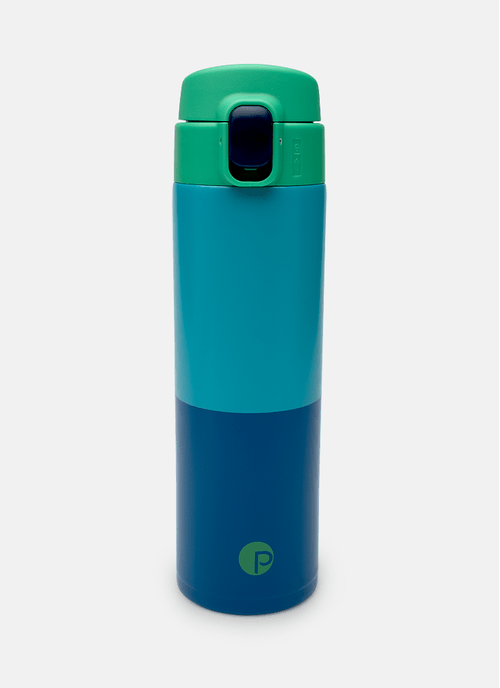 Garrafa Térmica Color Block Azul
