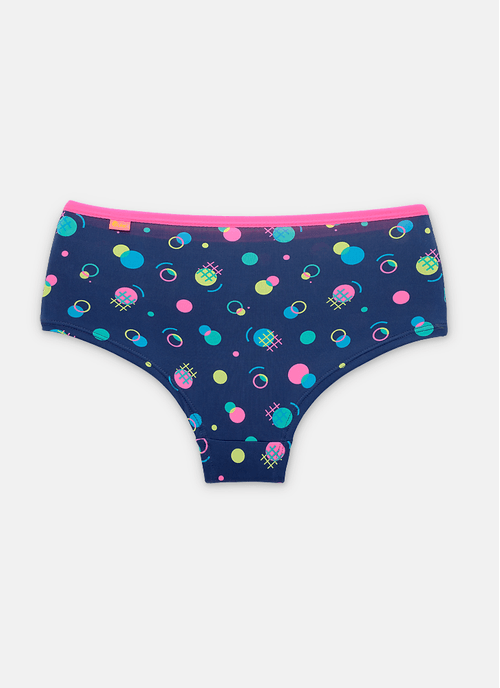Calcinha Caleçon Microfibra Menina Teen Geométrica