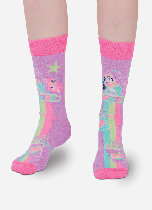 Meia Cano 3/4 Menina Guerreiras do K-Pop