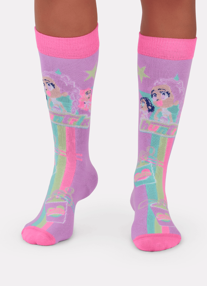 Meia-Cano-3-4-Feminina-Guerreiras-Do-K-pop