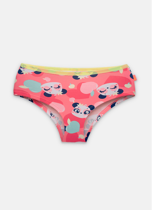 Calcinha Caleçon Algodão Feminina Panda Romântico