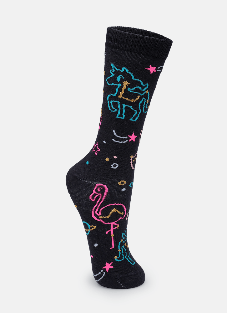 Meia-Cano-Longo-Feminina-Animais-E-Constelacoes