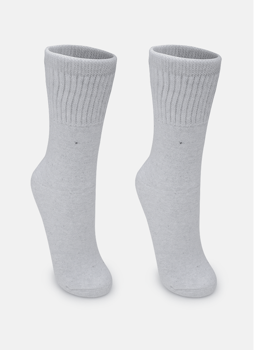 Meia Cano Médio Adulto Unissex Lisa