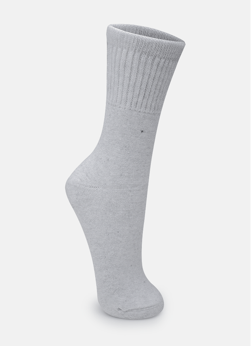 Meia Cano Médio Adulto Unissex Lisa