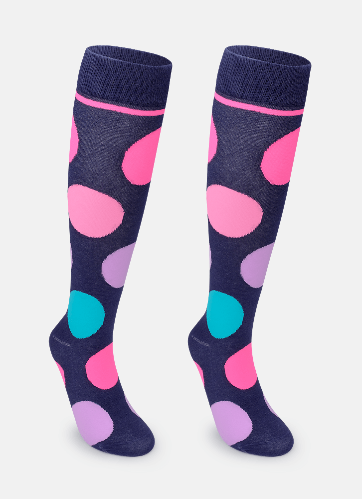 Meia-Cano-3-4-Feminina-Colorida