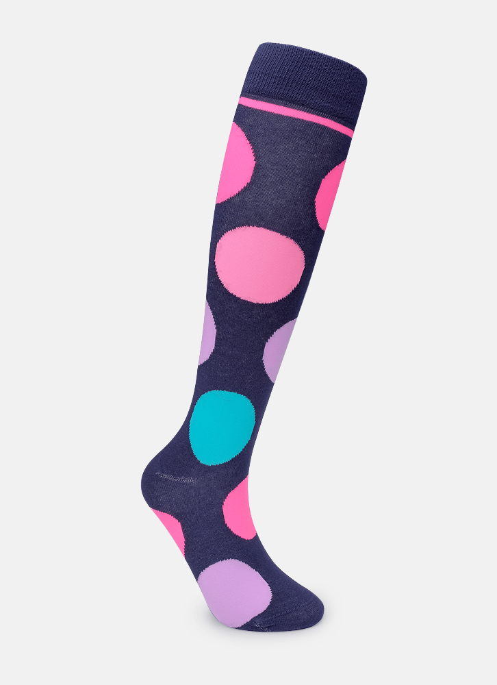 Meia-Cano-3-4-Feminina-Colorida