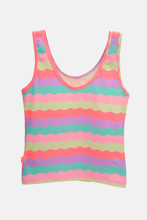 Regata Algodão Feminina Listrada