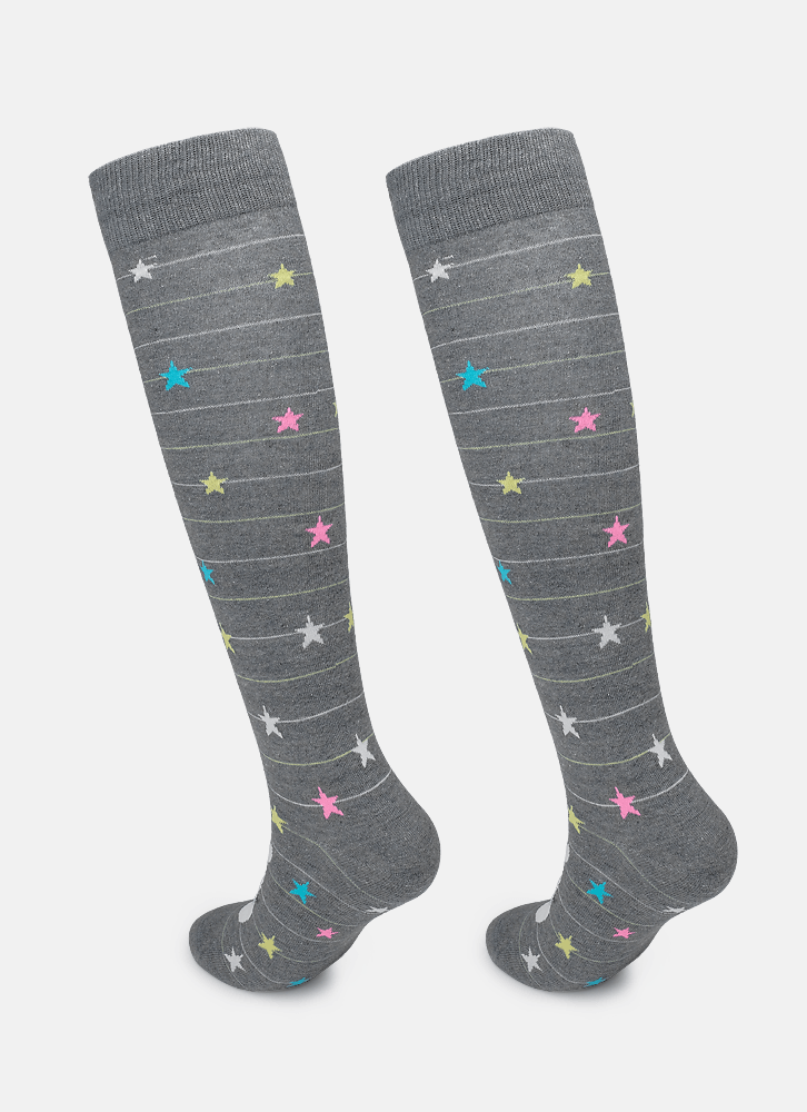 Meia-Cano-3-4-Feminina-Unicornio-Estrela