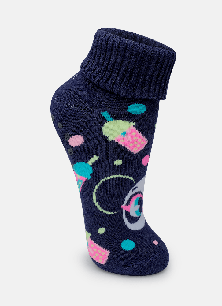 Meia-Botinha-Antiderrapante-Feminina-Panda-Sorvete