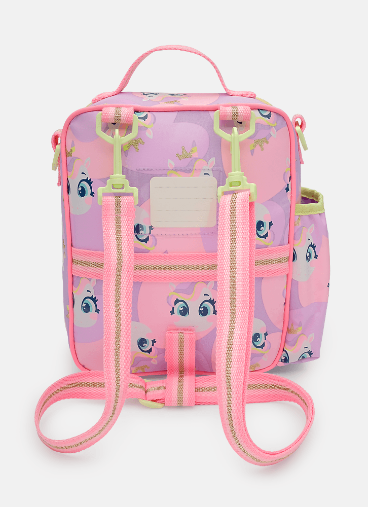 Lancheira-Termica-Com-Bolso-Frontal-Unicornio-Diamante