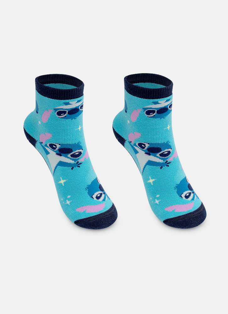 Meia-Soquete-Com-Sola-Emborrachada-Unissex-Kids-Stitch