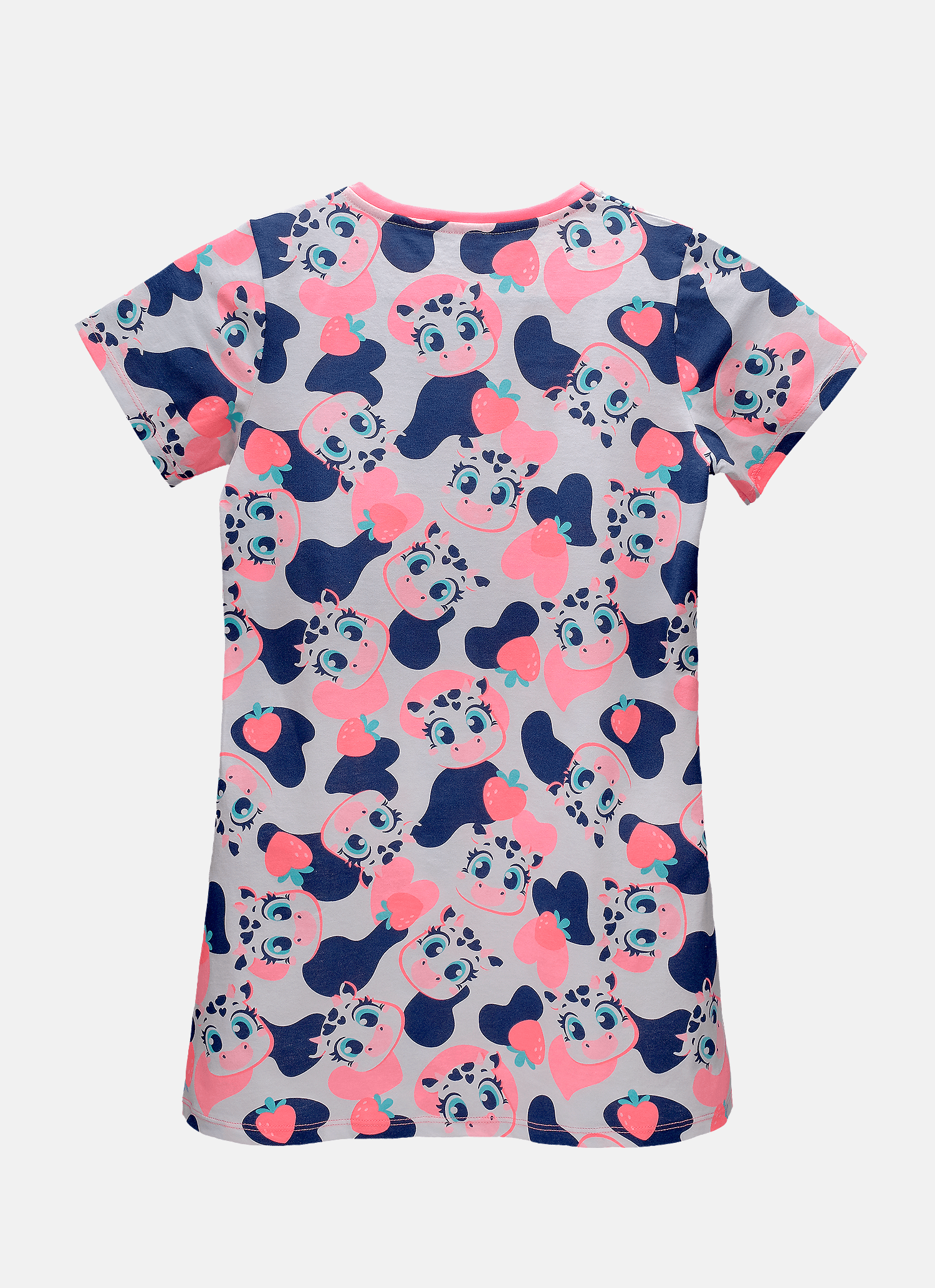 Camisola-Manga-Curta-Algodao-Feminina-Vaca-Romantica