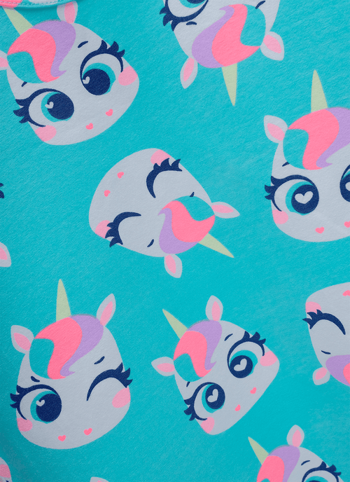 Regata Algodão Menina Teen Unicórnio