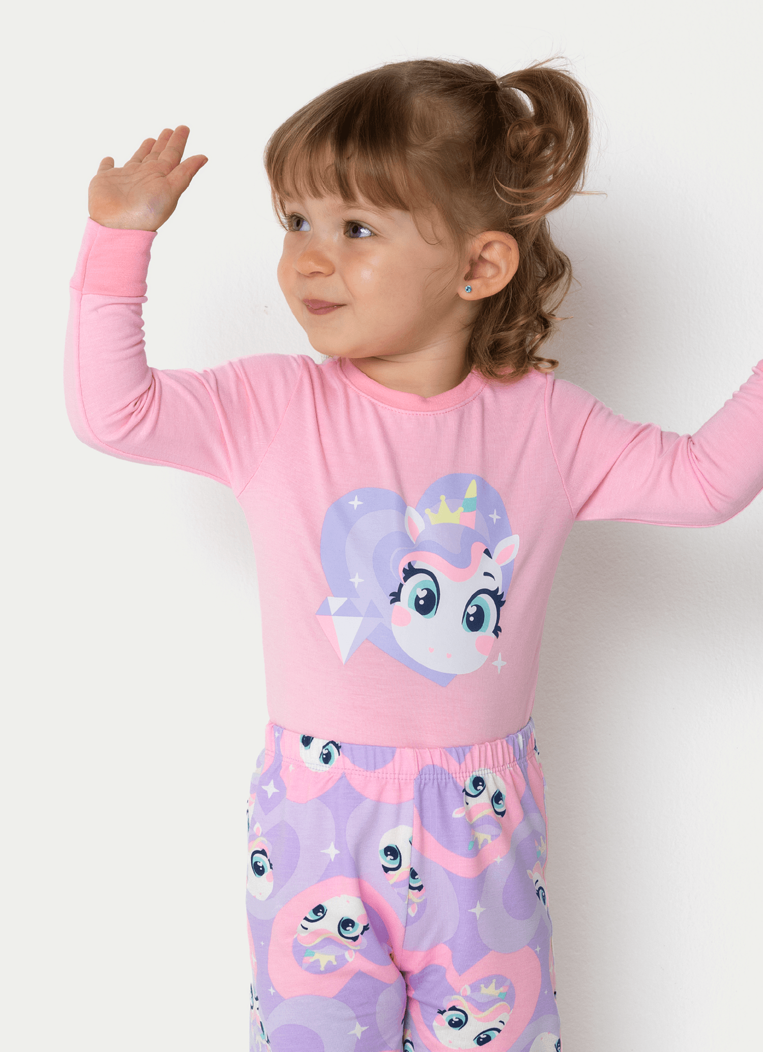 Pijama-Manga-Longa-Viscolycra-Bebe-Menina-Unicornio-Diamante