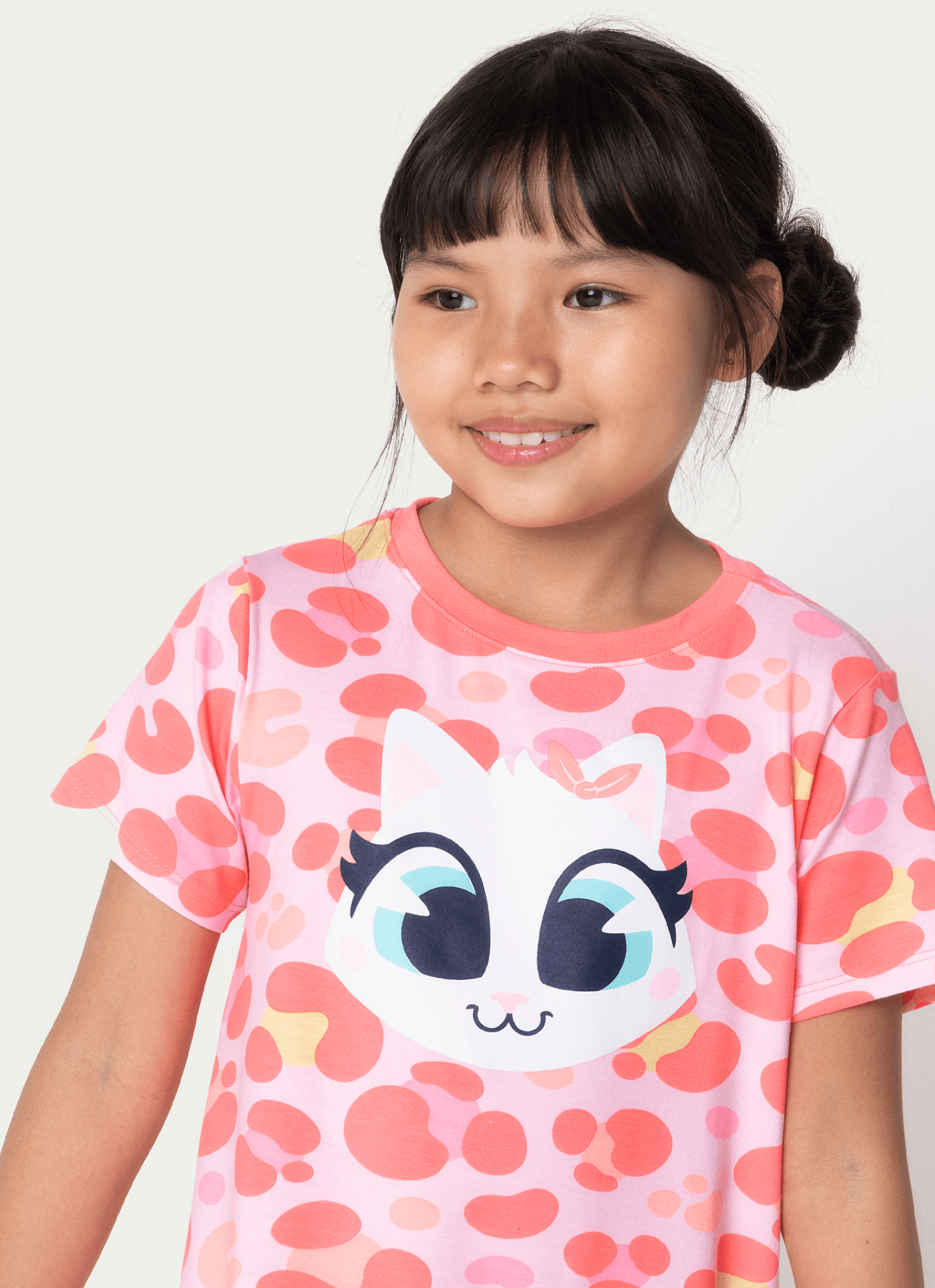 Camisola-Manga-Curta-Viscolycra-Menina-Gata-Cereja