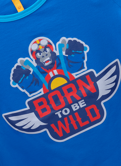 Pijama Manga Curta Algodão Menino Gorila Racing