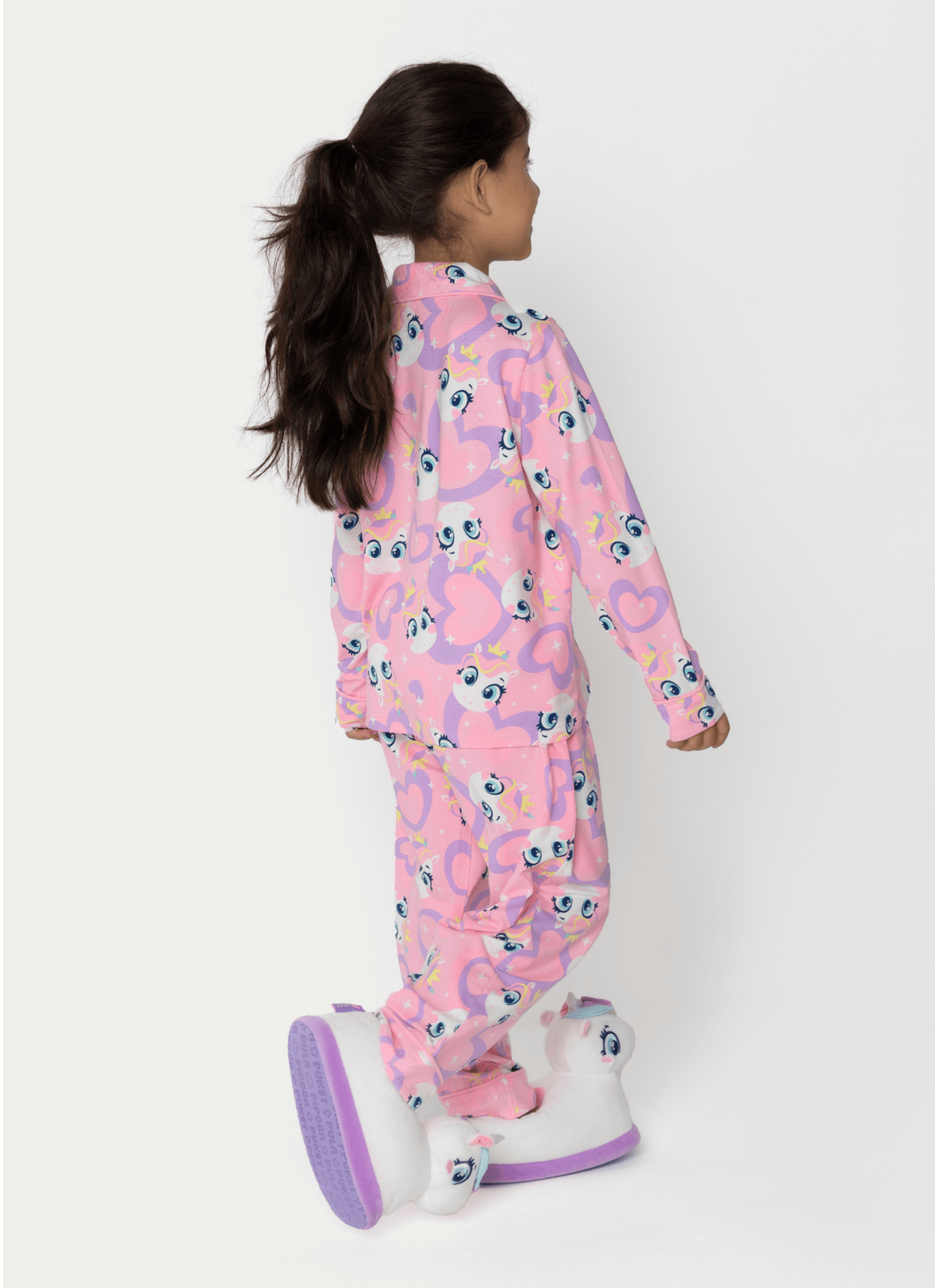 Pijama-Manga-Longa-Viscose-Menina-Unicornio-Diamante